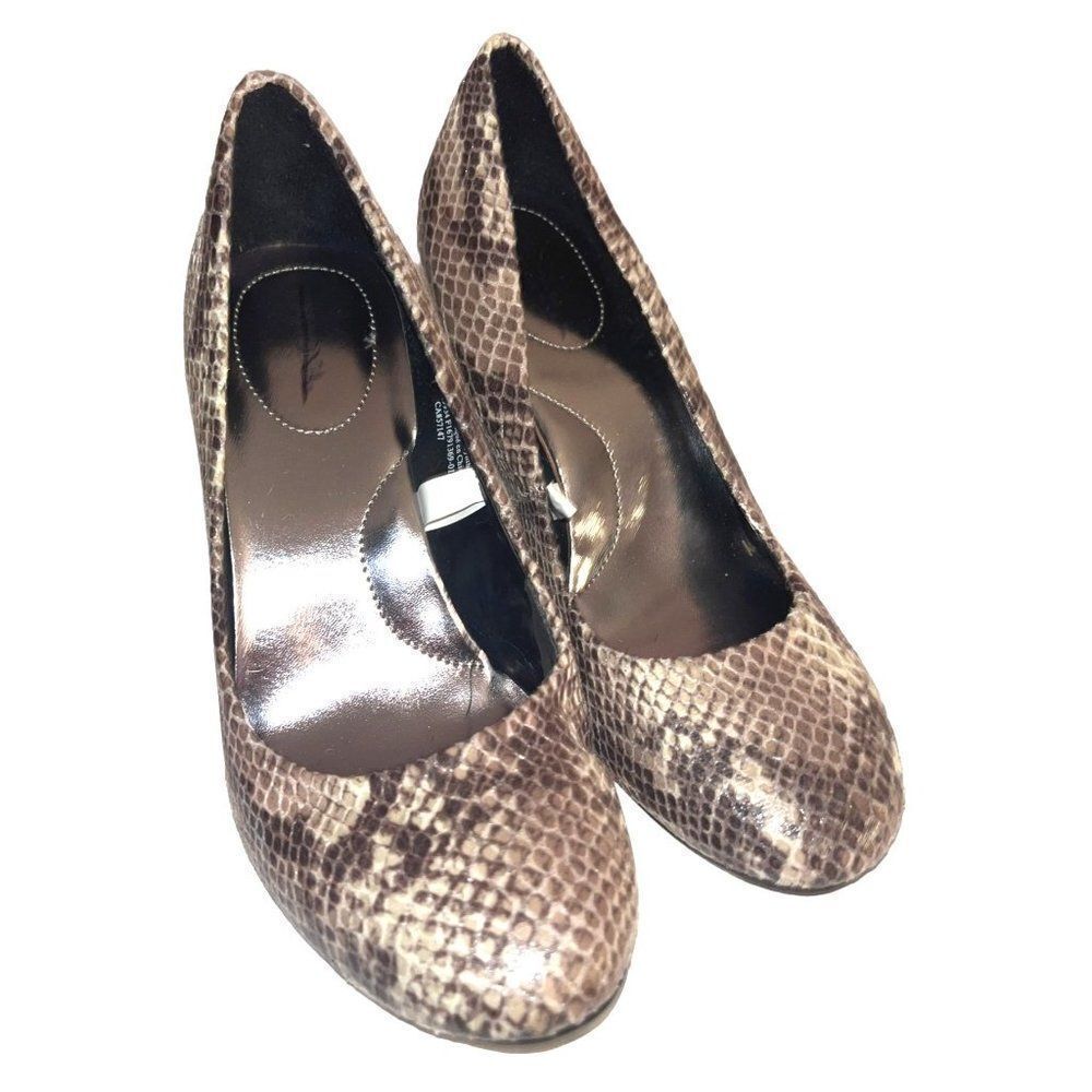 Merona Snake Skin Print Women's Size‎ 7 Heels